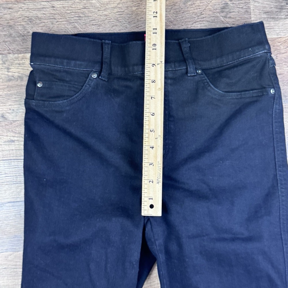 Spanx EveryWear Flare Jeans Womens Pull On Long 70s Clean Black - Picture 7 of 9